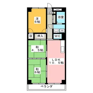 ニューウェル【4階】の間取り