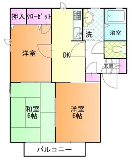 エンパレスV A【1階】の間取り