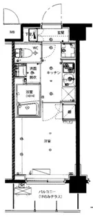 ハーモニーレジデンス武蔵小杉【5階】の間取り