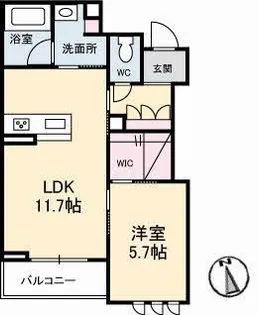 ピゴラーレI【2階】の間取り