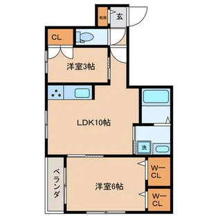 ClairChez-moi【2階】の間取り