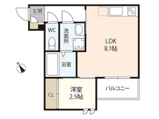 REGALEST 舟入本町SK【3階】の間取り