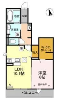 モルト・ベーネ【1階】の間取り