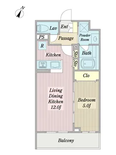 サンメゾン新横浜【1階】の間取り