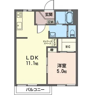 ドミールA【2階】の間取り