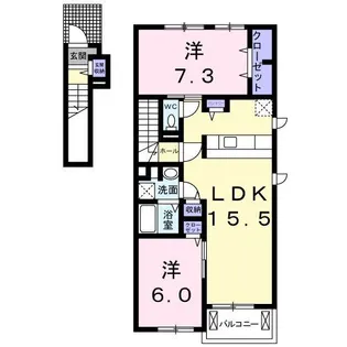 ボイスA【2階】の間取り