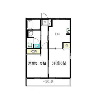 クレセールメゾンA【2階】の間取り