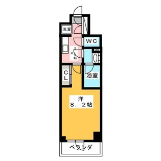 レジディア亀戸【7階】の間取り