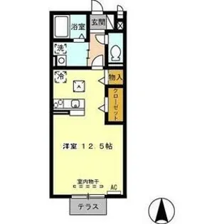 セジュール西田【2階】の間取り