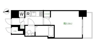 エクセリア門前仲町【8階】の間取り