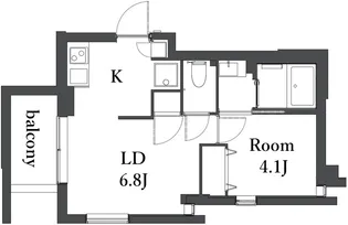 N s one S+大森西【1階】の間取り