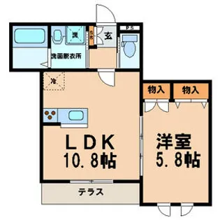 ソレイユ・メゾン【1階】の間取り