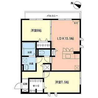 グランディオ湘南【3階】の間取り