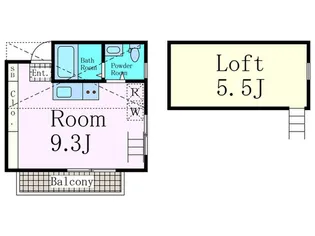 駒沢レジデンス【2階】の間取り