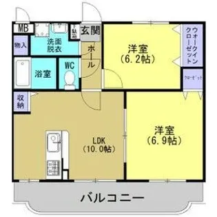 ユーミーサンシャイン【2階】の間取り