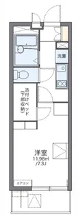 レオパレスディアコートF【1階】の間取り