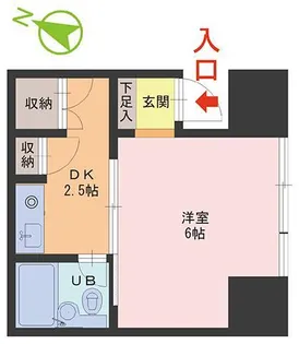 シルクパレス【1階】の間取り