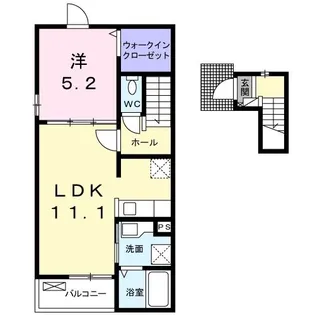 ミネット翠【2階】の間取り