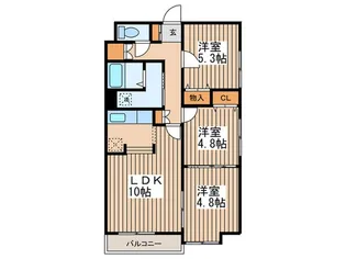 小田ビルグランドパレス【2階】の間取り
