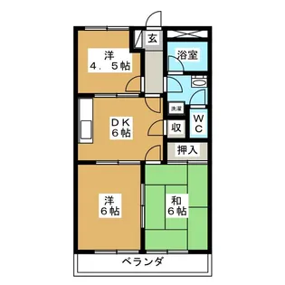 メゾンエクセル【3階】の間取り