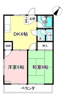 シェルブルー千代ヶ丘【2階】の間取り