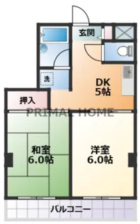 メゾンちとせ【4階】の間取り