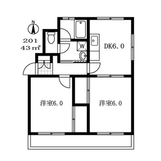 メゾン碑文谷【2階】の間取り