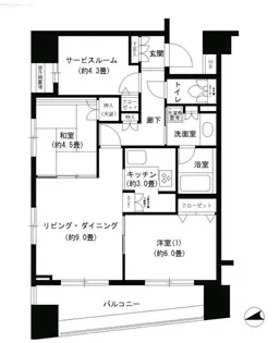 パークキューブ浅草田原町【12階】の間取り