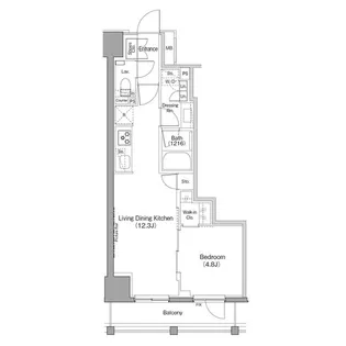 ザ・パークハビオ日本橋箱崎町【10階】の間取り