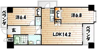 アロンジ【3階】の間取り