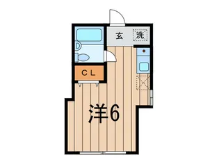 ホワイトウェル祐天寺【2階】の間取り