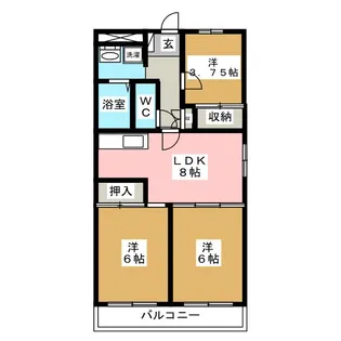 グリーンファースト【4階】の間取り