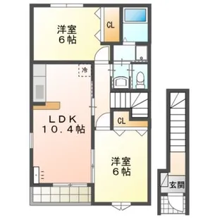 リバーサイド プラスワン【2階】の間取り