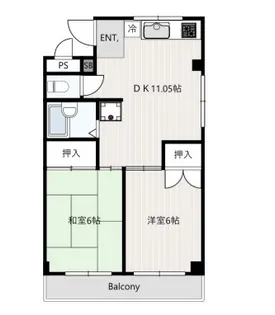 コーポラスノグチ【2階】の間取り