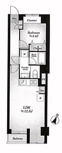 ライオンズマンション茅場町【7階】の間取り