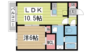 メゾンプレミール【1階】の間取り
