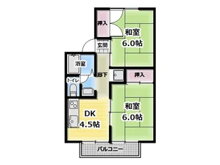 ルミネス【2階】の間取り