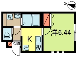 サットンプレイス・KIII【1階】の間取り