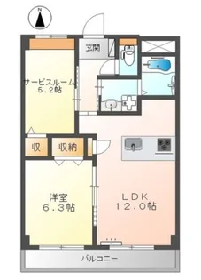 Le Ciel Bleu【3階】の間取り