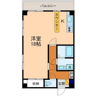 ロイヤルハイツI【4階】の間取り