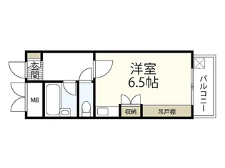 ハイソサエティ宝町【5階】の間取り
