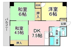 プレアール大田町【6階】の間取り