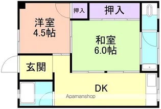 マンション紀の国【1階】の間取り