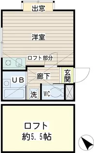 スブニール横浜【2階】の間取り