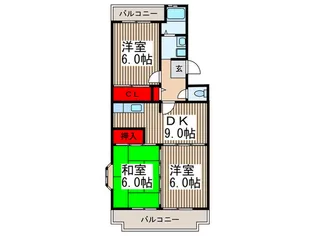 ファミール・メゾン【1階】の間取り
