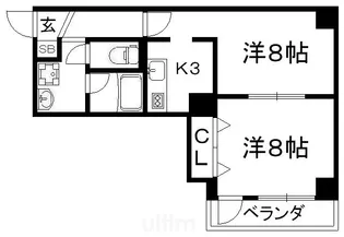 EMs COURT【1階】の間取り