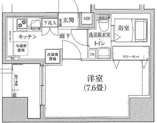 アイルプレミアム千駄木【6階】の間取り