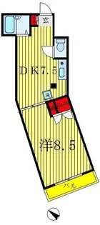 ベルヴィル【3階】の間取り