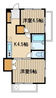 ウイングコート赤塚【2階】の間取り