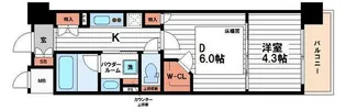 ブランズ大阪本町【13階】の間取り